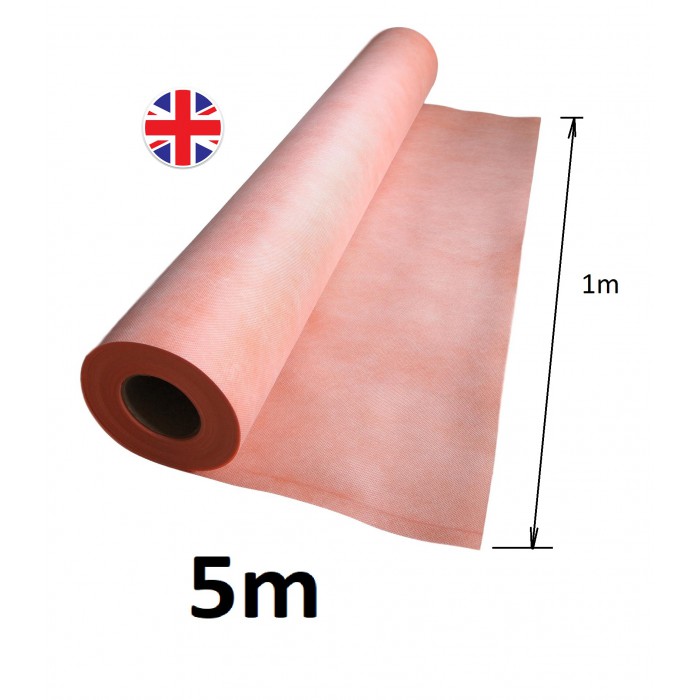 5m Orange Waterproof Sealing Tanking Membrane Matting Matt Shower Floor Wall 