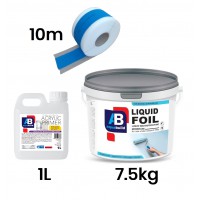 Waterproofing Kit, Basic Tape, Acrylic Primer, up to 8m² cover