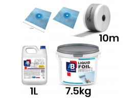 Waterproofing Kit, Basic Tape, Corners, Acrylic Primer, up to 8m² cover